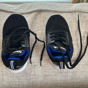 𝅺nautica Toddler Kid Boys Shoes Black Navy Blue Size 7 Slip on